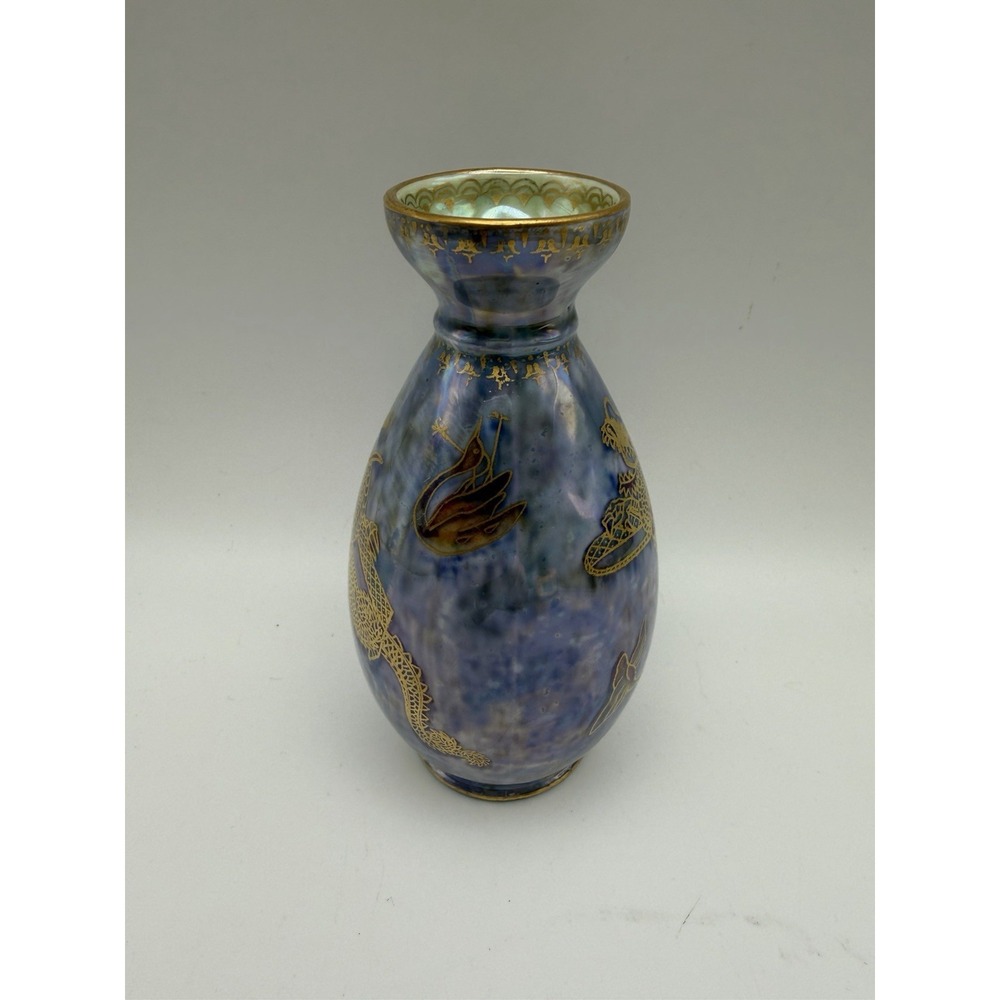 Wedgwood Fairyland Lustre Dragon Bird Vase Daisy Makeig-Jones England 5"